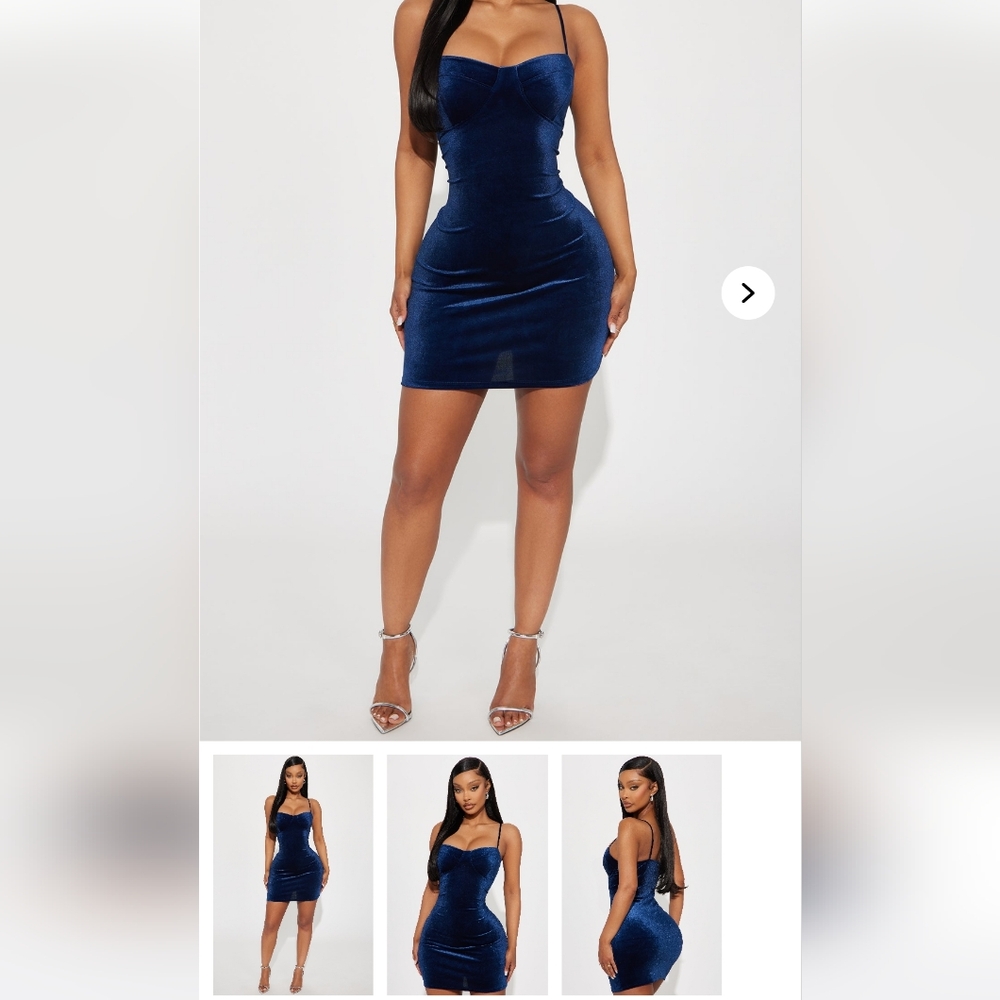 Fashion Nova Midnight Blue Mini Dress